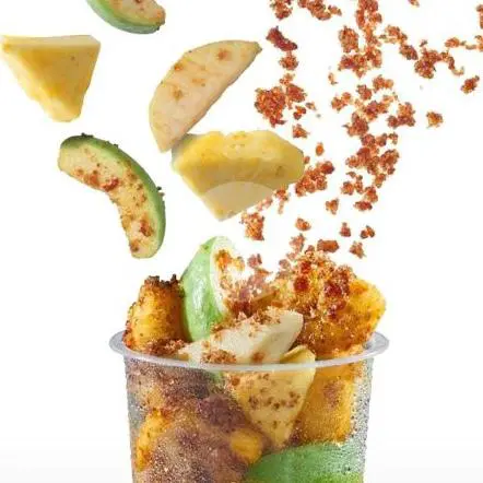 Rujak Bangkok Kemasan Box — Rujak Bangkok porsi box, pas buat dibagi rame-rame.
